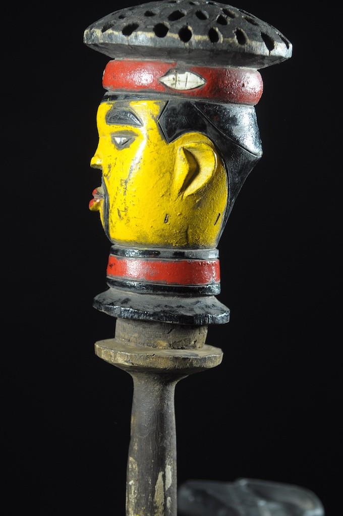 Tete Kebe Kebe Marionette Chef Traditionnel - Kuyu - Kuyu - Congo Brazzaville