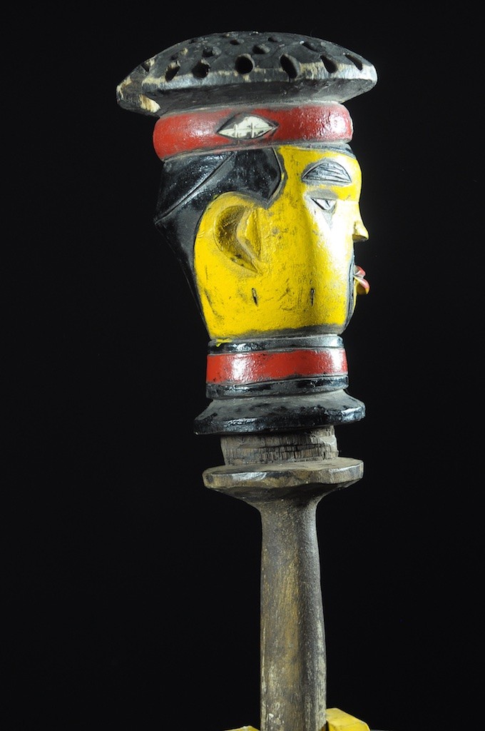 Tete Kebe Kebe Marionette Chef Traditionnel - Kuyu - Kuyu - Congo Brazzaville