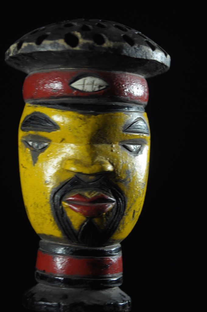 Tete Kebe Kebe Marionette Chef Traditionnel - Kuyu - Kuyu - Congo Brazzaville