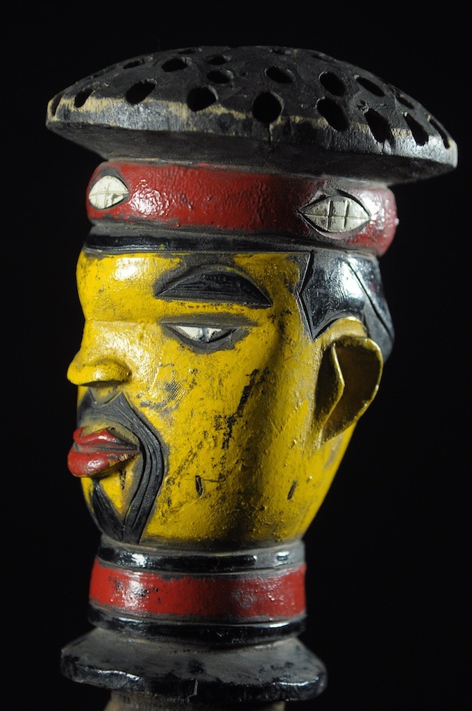 Tete Kebe Kebe Marionette Chef Traditionnel - Kuyu - Kuyu - Congo Brazzaville