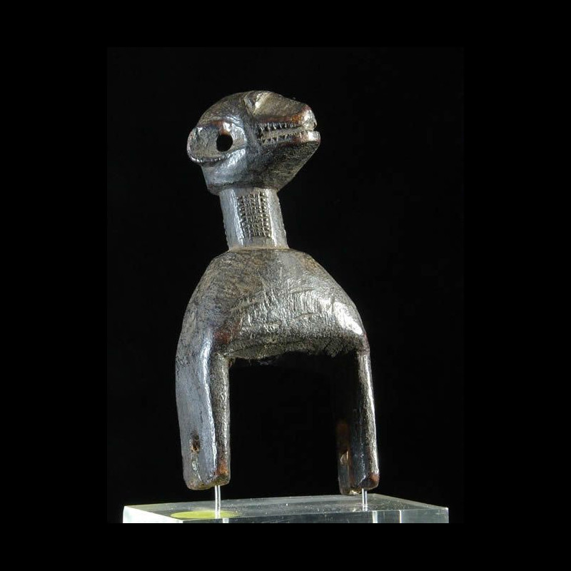 Etrier de poulie de metier a tisser - Baoule - Côte d'Ivoire