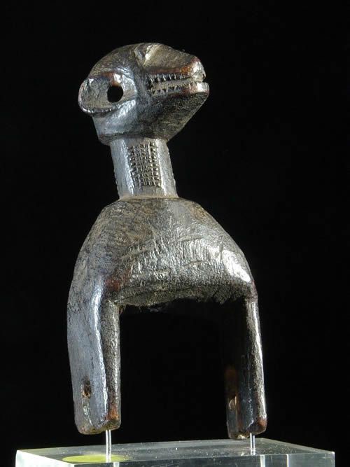 Etrier de poulie de metier a tisser - Baoule - Côte d'Ivoire
