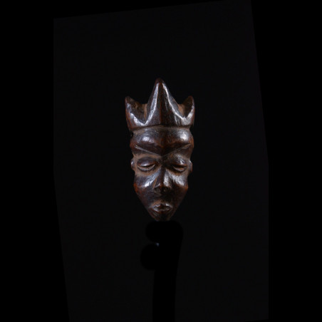 Amulette Ikhoko en bois - Pende - RDC Zaire