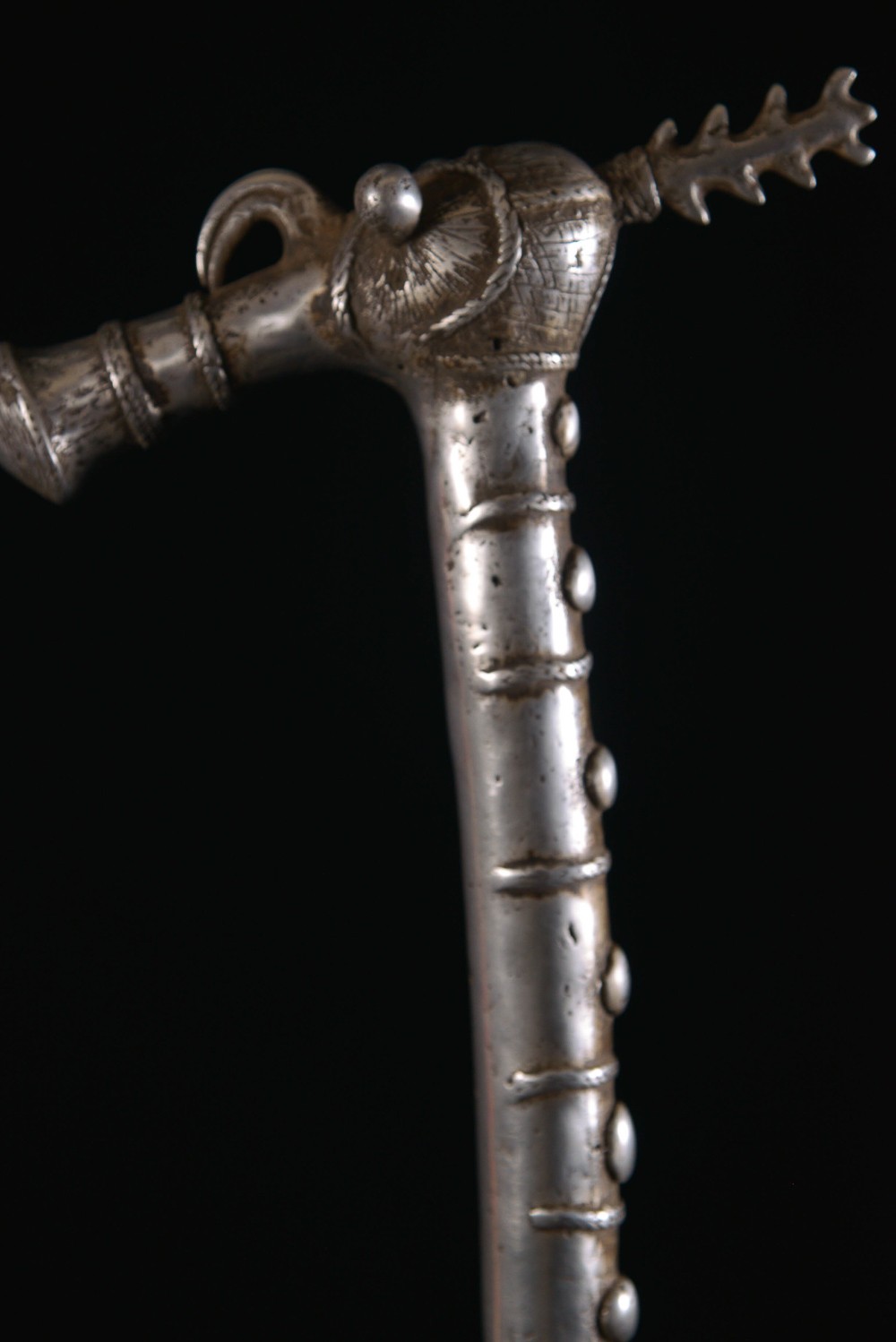 Zandé massue en fonte d'aluminium - Mossi - Burkina Faso - Objets de regalia
