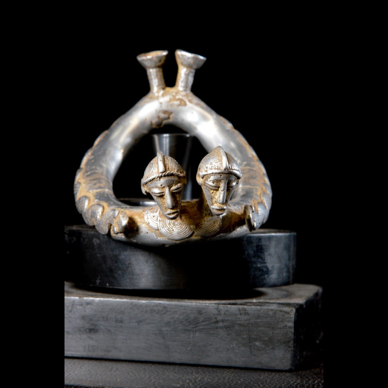 Chevillere homme ou femme en aluminium - Senoufo - Côte d'Ivoire