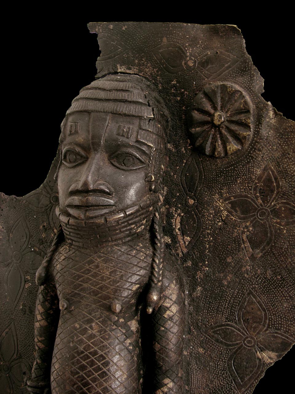 Plaque de palais - Nigeria - BIni Edo - Bronze cire perdue