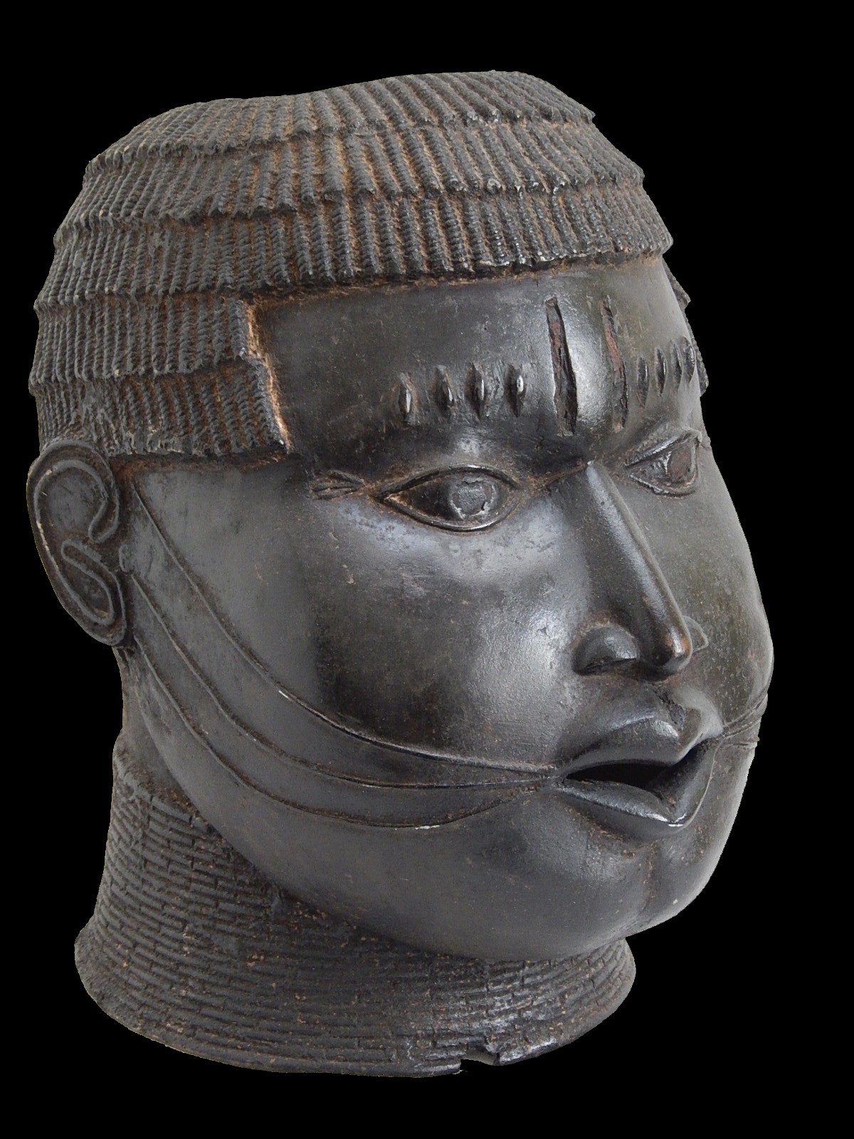 Tete commemorative Oba Bronze Ife - Bini Edo - Benin
