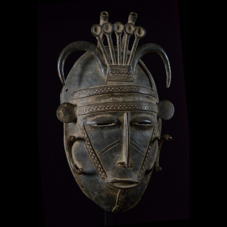 Masque en alliage de metal - Dioula - Côte d'Ivoire