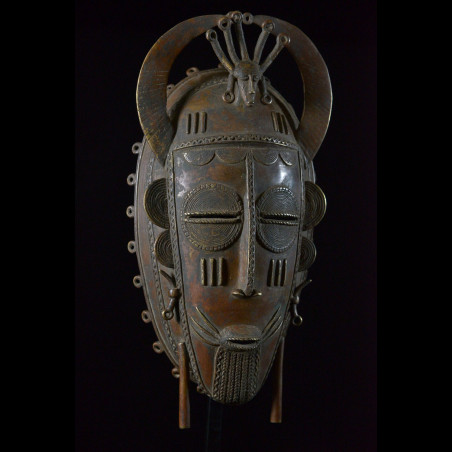 Masque en alliage de metal - Dioula - Côte d'Ivoire
