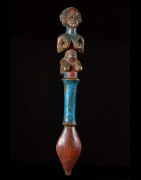 Sceptre de dignitaire polychrome - Hemba - RDC Zaire - Objets de regalia