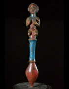 Sceptre de dignitaire polychrome - Hemba - RDC Zaire - Objets de regalia