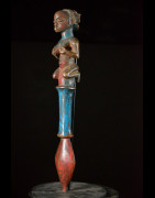 Sceptre de dignitaire polychrome - Hemba - RDC Zaire - Objets de regalia