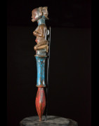 Sceptre de dignitaire polychrome - Hemba - RDC Zaire - Objets de regalia