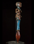 Sceptre de dignitaire polychrome - Hemba - RDC Zaire - Objets de regalia
