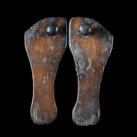 Claquettes en bois - Lega - RDC Zaire