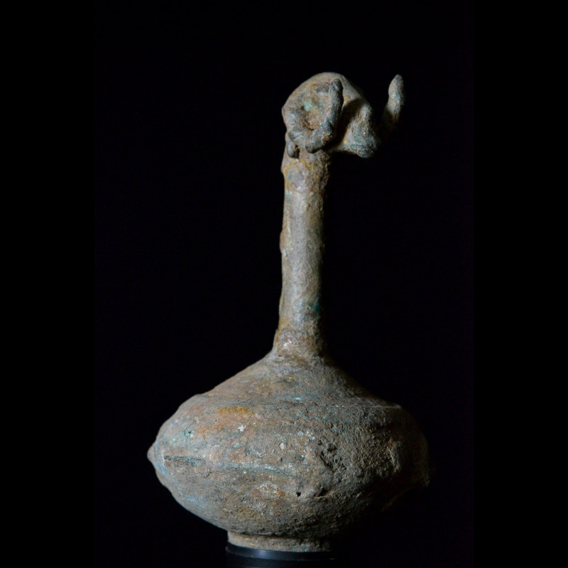 Vase d'autel zoomorphe en bronze - Dogon - Mali