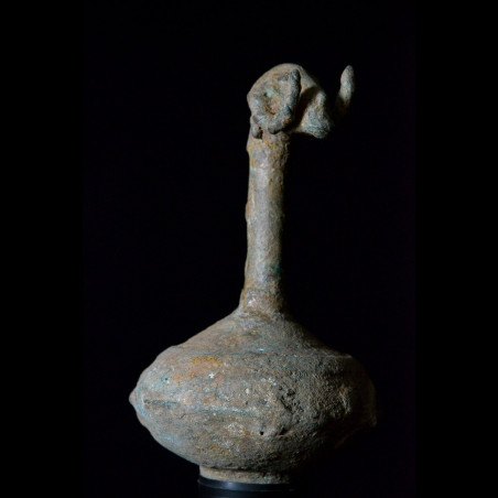 Vase d'autel zoomorphe en bronze - Dogon - Mali