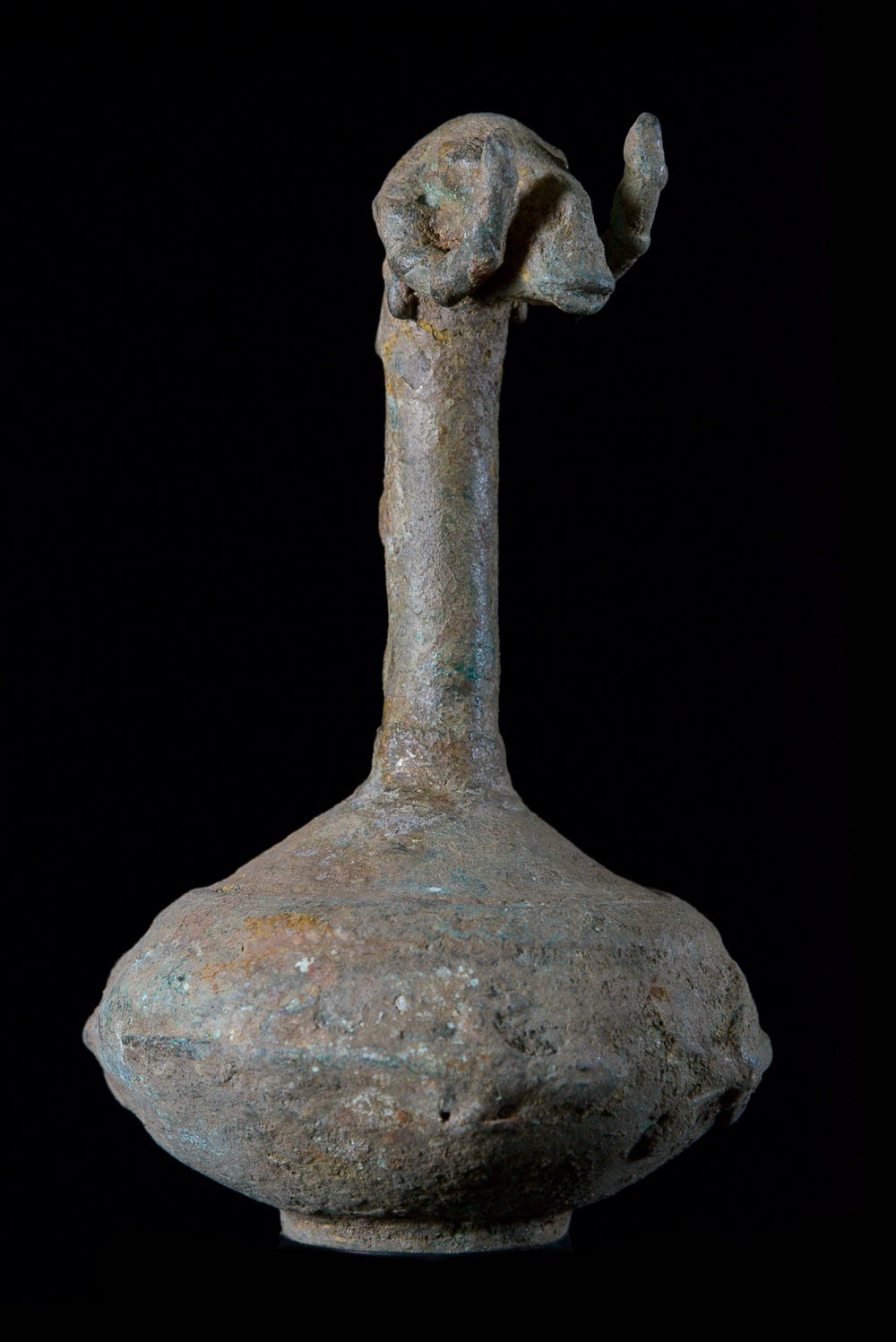 Vase d'autel zoomorphe en bronze - Dogon - Mali