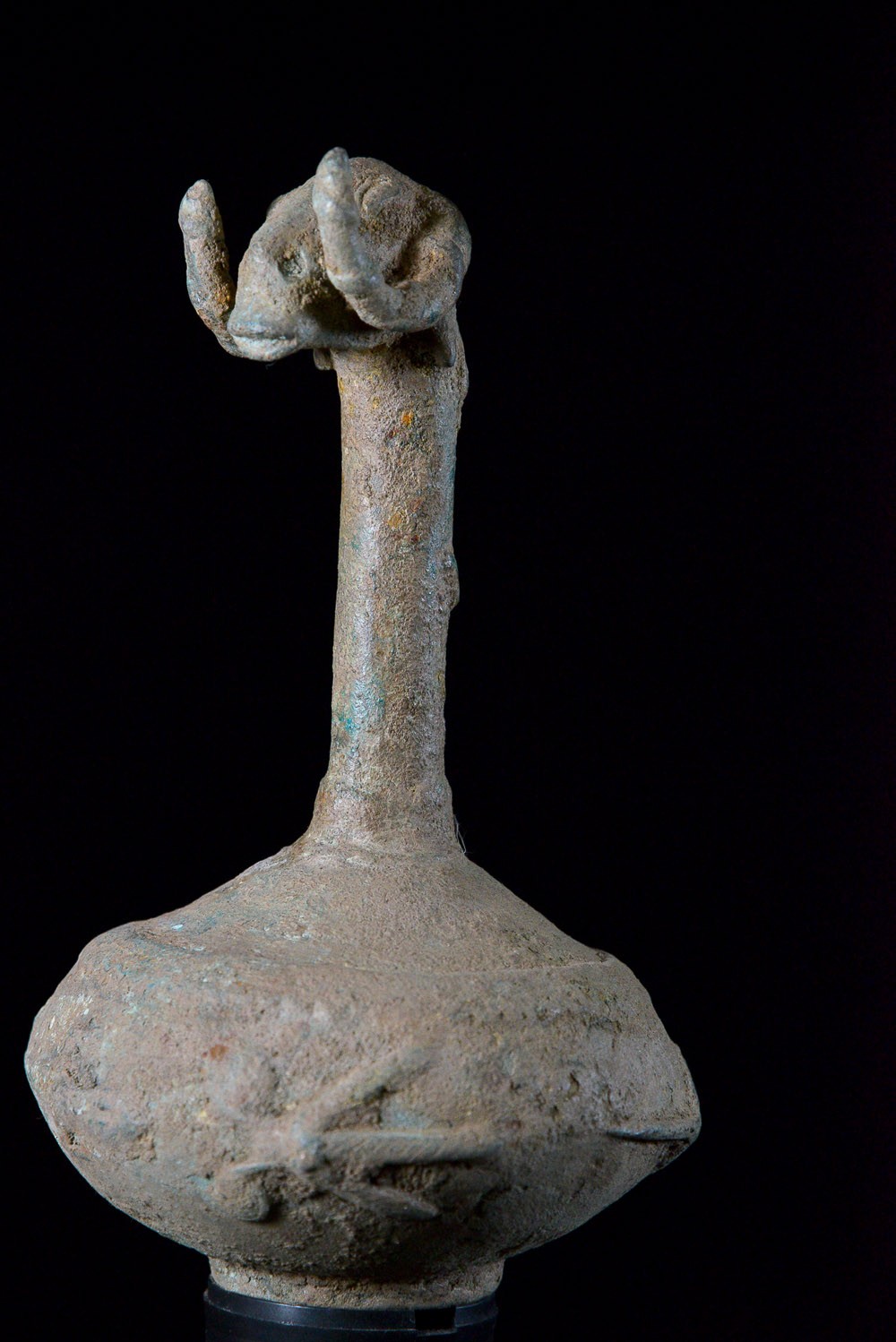 Vase d'autel zoomorphe en bronze - Dogon - Mali