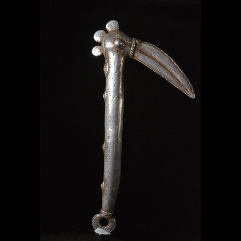 Zendé massue en fonte d'aluminium - Mossi - Burkina Faso - Objets de regalia