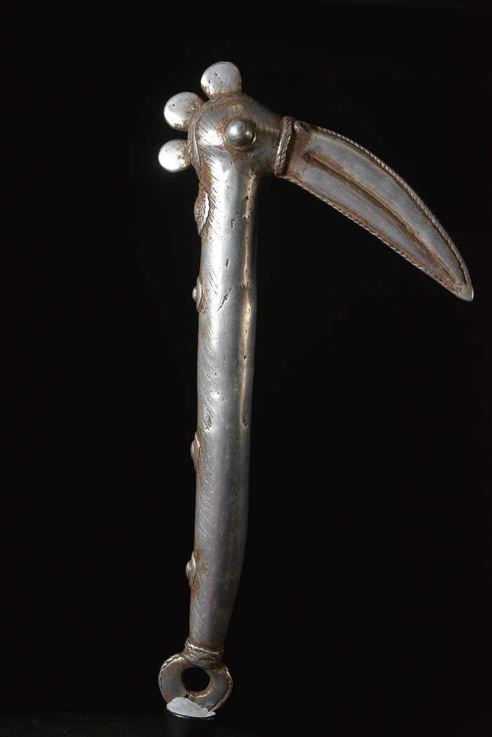 Zandé massue en fonte d'aluminium - Mossi - Burkina Faso - Objets de regalia
