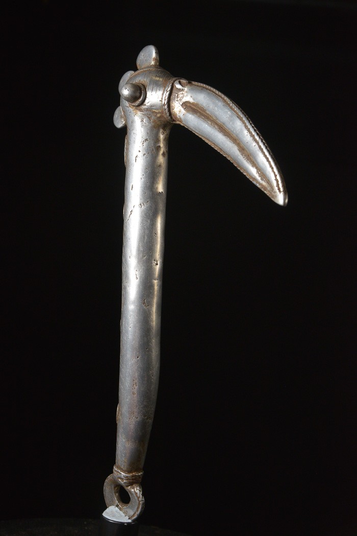 Zandé massue en fonte d'aluminium - Mossi - Burkina Faso - Objets de regalia