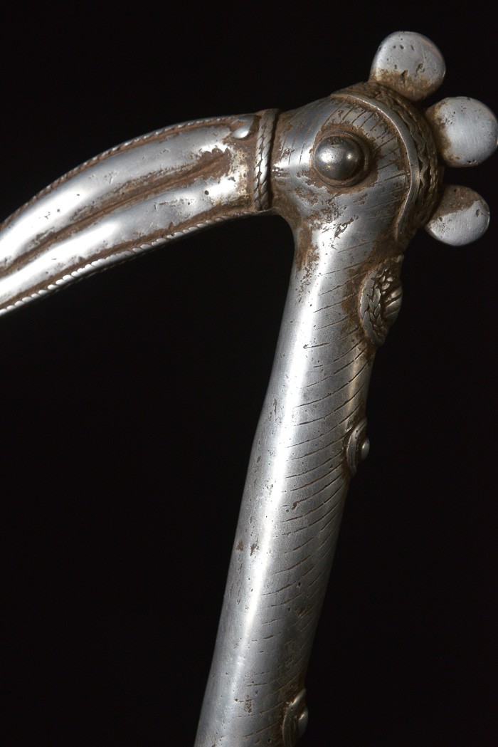 Zandé massue en fonte d'aluminium - Mossi - Burkina Faso - Objets de regalia