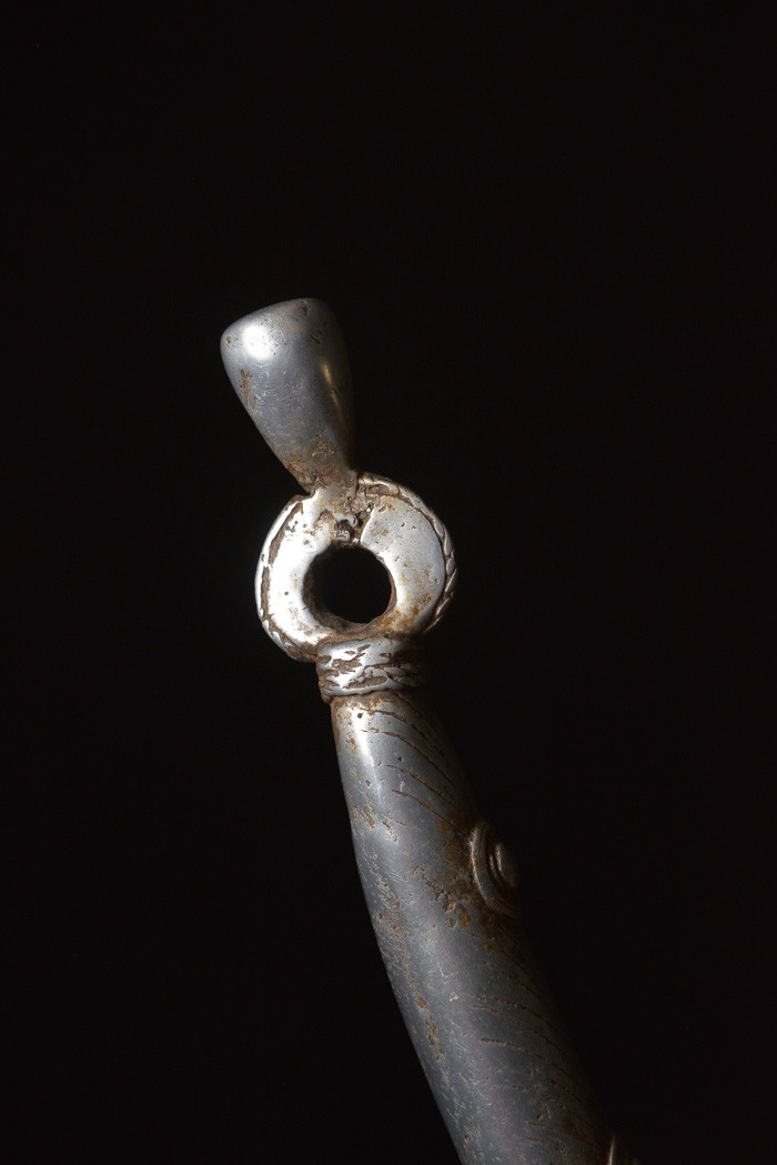 Zandé massue en fonte d'aluminium - Mossi - Burkina Faso - Objets de regalia