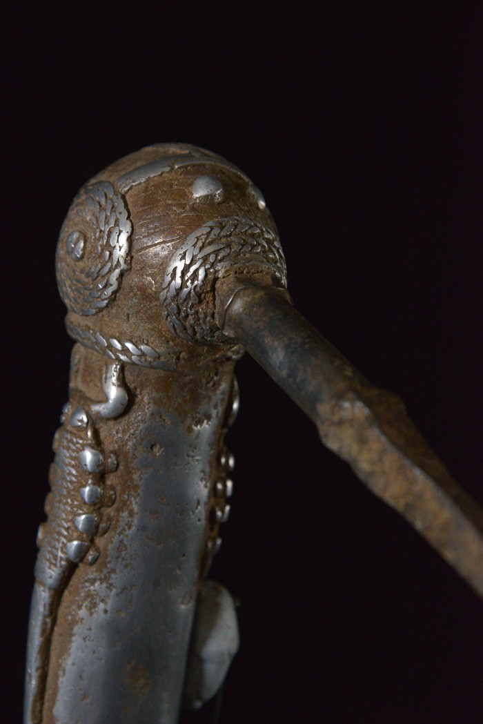 Zandé herminette en fonte d'aluminium - Mossi - Burkina Faso - Objets de regalia