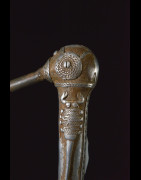 Zandé massue en fonte d'aluminium - Mossi - Burkina Faso - Objets de regalia