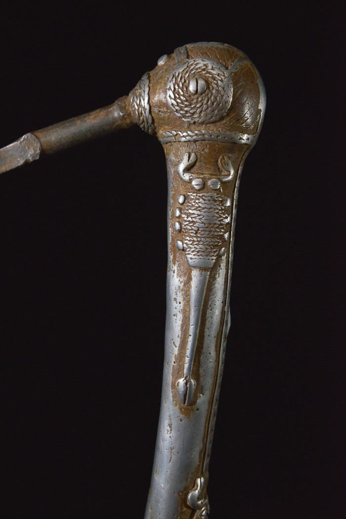 Zandé herminette en fonte d'aluminium - Mossi - Burkina Faso - Objets de regalia