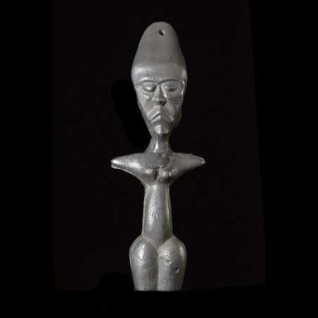 Poupée de fertilité en aluminium - Fanti - Ghana - Poupees Africaines