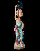 Sculpture Shetani Femme et enfants - Agostino Malaba - Makonde