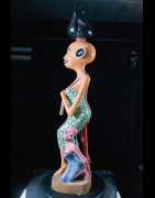Sculpture Shetani Femme et enfants - Agostino Malaba - Makonde