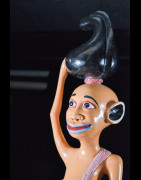 Sculpture Shetani Femme et enfants - Agostino Malaba - Makonde