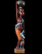 Sculpture Shetani Femme et enfant - Agostino Malaba - Makonde