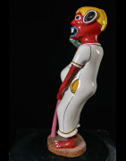 Sculpture Shetani Homme Au Télephone - Agostino Malaba - Makonde