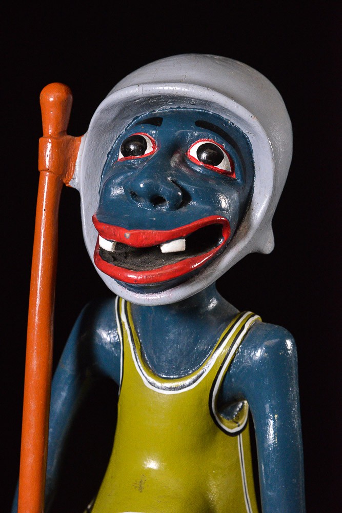 Sculpture Shetani Homme Et Animal - Agostino Malaba - Makonde