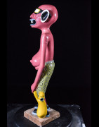 Sculpture Shetani Homme Aux Lunettes - Agostino Malaba - Makonde