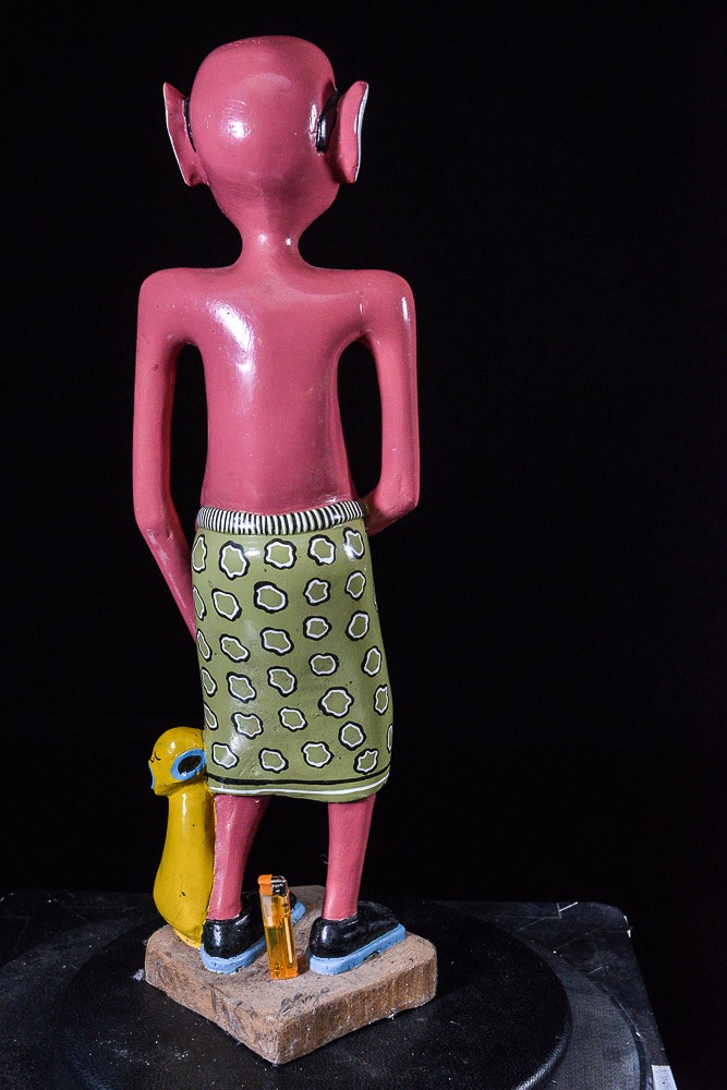 Sculpture Shetani Homme Aux Lunettes - George Lilanga - Makonde