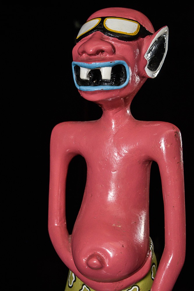 Sculpture Shetani Homme Aux Lunettes - George Lilanga - Makonde