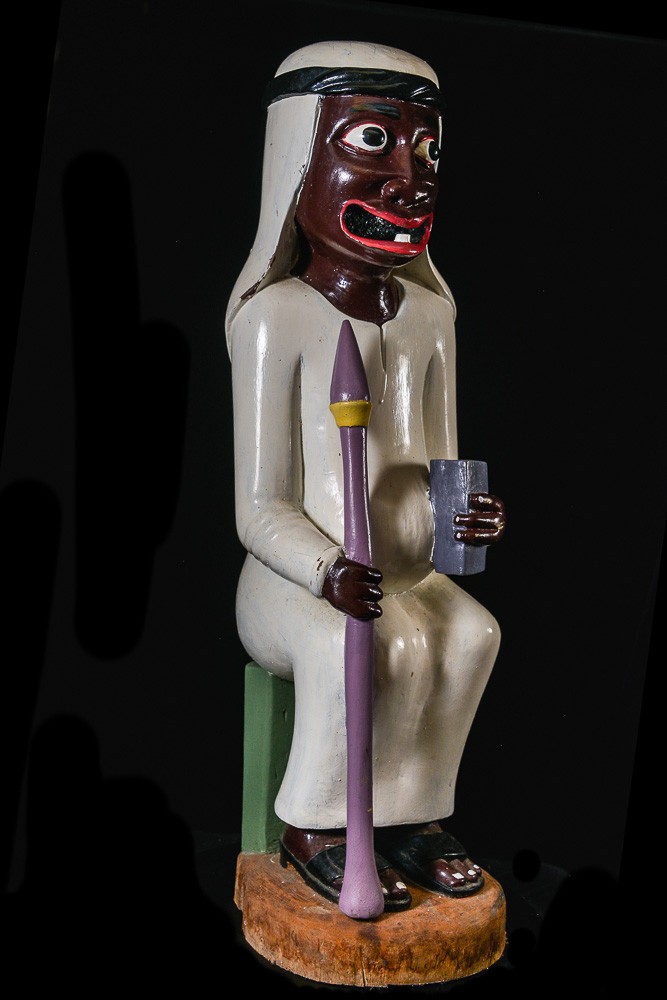 Sculpture Shetani Homme Sage - Agostino Malaba - Makonde