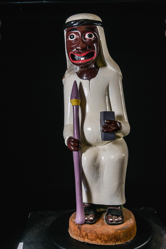 Sculpture Shetani Homme Sage - Agostino Malaba - Makonde