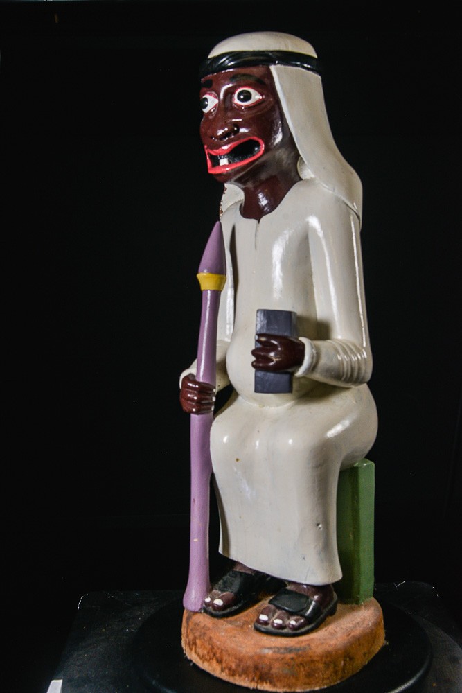 Sculpture Shetani Homme Sage - Agostino Malaba - Makonde