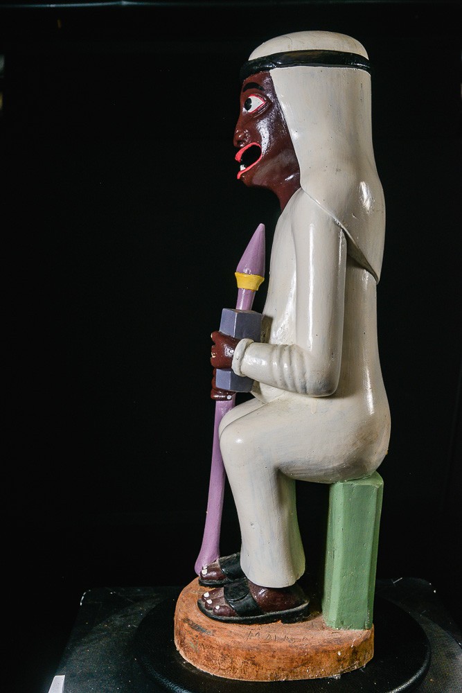 Sculpture Shetani Homme Sage - Agostino Malaba - Makonde