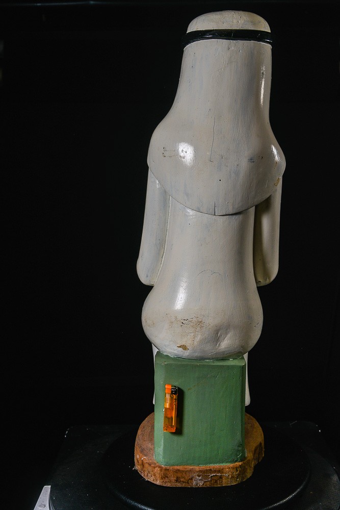 Sculpture Shetani Homme Sage - Agostino Malaba - Makonde