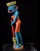 Sculpture Shetani Femme Agriculteur - Agostino Malaba - Makonde