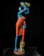 Sculpture Shetani Femme Agriculteur - Agostino Malaba - Makonde