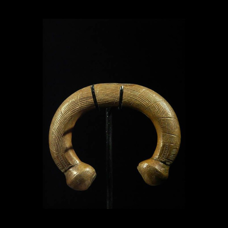 Bracelet Monnaie - Ethnie inconnue - Cuivre rouge Afrique