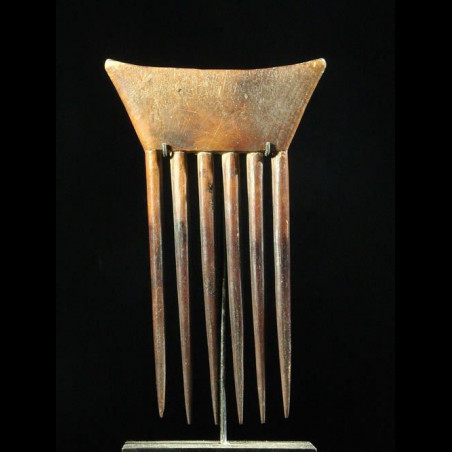 Petit peigne ancien sur socle - ahanti - Ghana